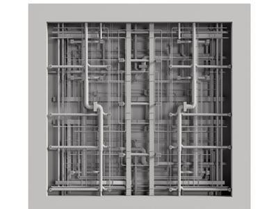 工业风loft管道天花吊顶