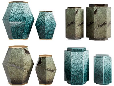 新中式多边形石凳子、陶瓷鼓凳、坐墩