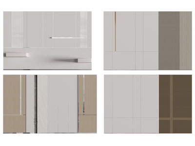 现代背景墙3d模型 现代背景墙