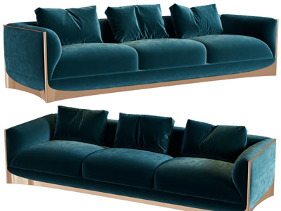 现代轻奢多人沙发