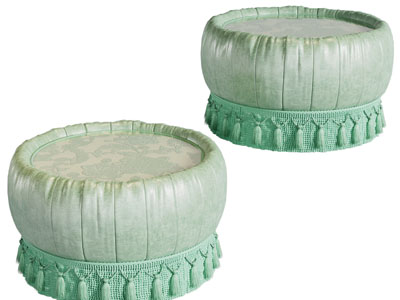 新中式圆形沙发凳子