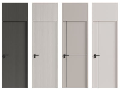 现代单扇平开门