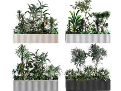 现代户外花坛植物景观园艺小品