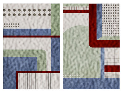 现代长方形地毯3d模型 现代长方形地毯