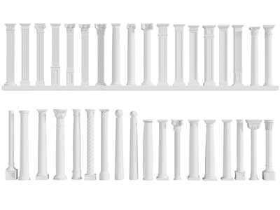 欧式罗马柱子3d模型 欧式罗马柱子