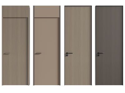 现代单扇平开门