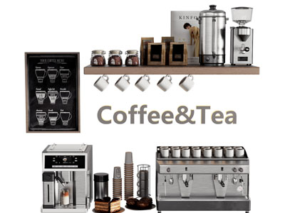 现代咖啡机商业设备3d模型 现代咖啡机商业设备