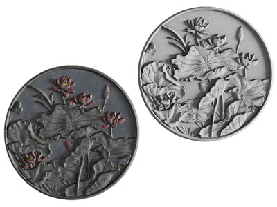 新中式荷花墙饰挂件