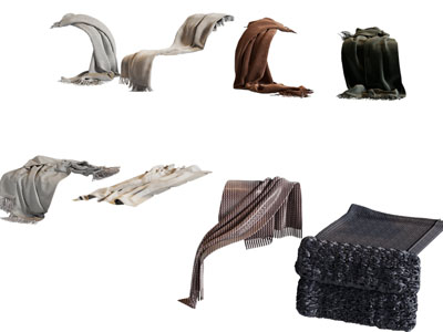 现代盖毯、毯子