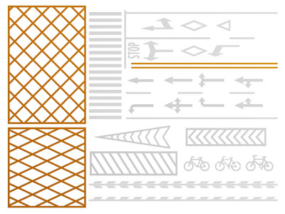 现代道路交通箭头指示标识