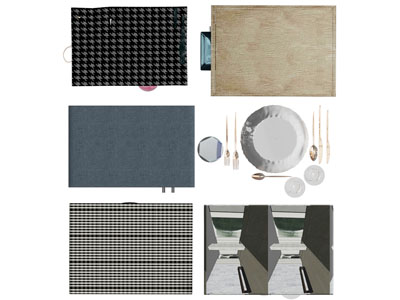 现代长方形地毯3d模型 现代长方形地毯