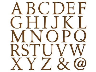 现代英文字母墙饰挂件