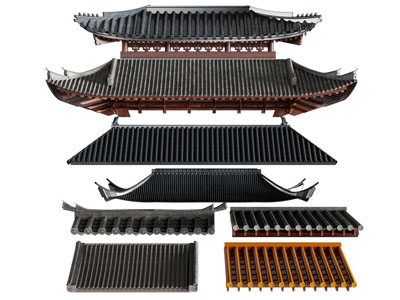 中式古代屋檐建筑