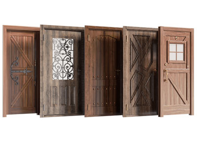 美式实木单扇平开门