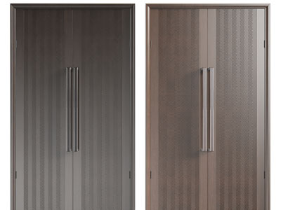 现代双扇平开门