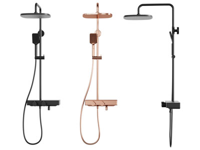 现代不锈钢淋浴花洒