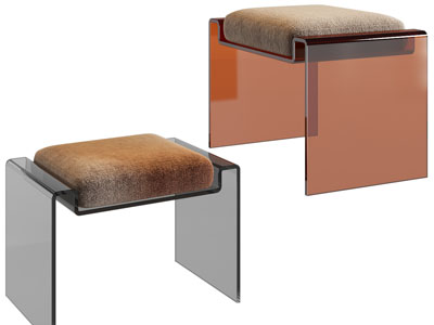 现代方形沙发凳