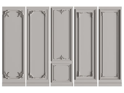 法式雕花护墙板