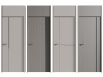 现代实木单扇平开门