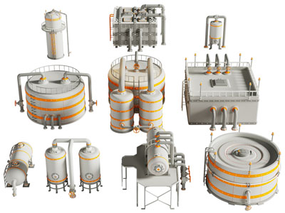 现代工业设备3d模型 现代工业设备