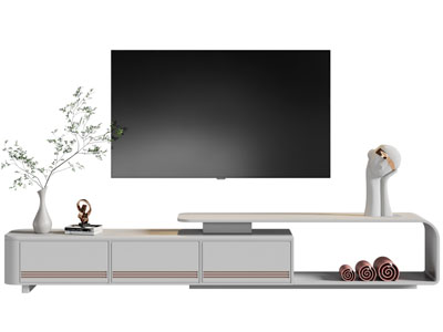 现代电视柜、电视机