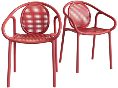 现代藤编休闲椅子