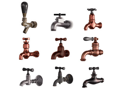 现代复古水龙头3d模型 现代复古水龙头