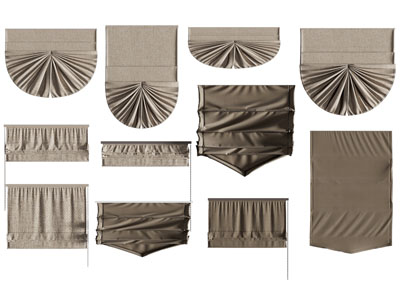 现代罗马帘、拉帘