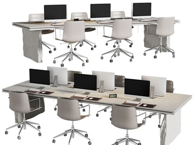 现代办公桌椅组合