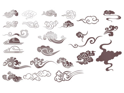 新中式祥云雕花、墙饰