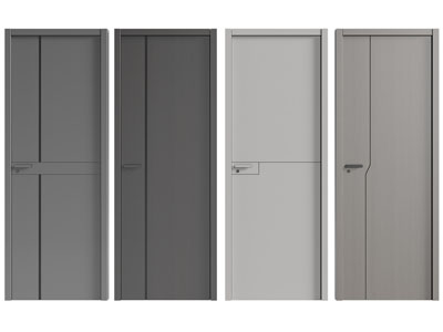 现代单扇平开门