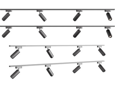 现代轨道筒灯射灯