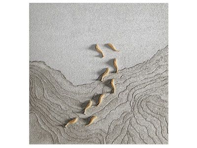 新中式立体装饰挂画3d模型 新中式立体装饰挂画