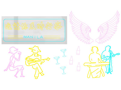 现代墙面装饰灯 霓虹灯