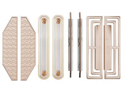 新中式金属大门拉手3d模型 新中式金属大门拉手