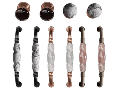 欧式柜门拉手3d模型 欧式柜门拉手