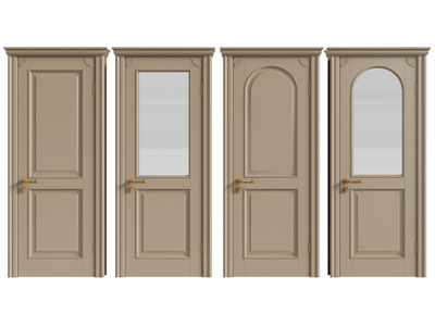 法式单扇平开门