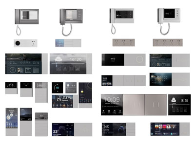 现代可视电话、对讲机3d模型 现代可视电话、对讲机