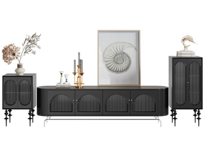 现代电视柜、边柜