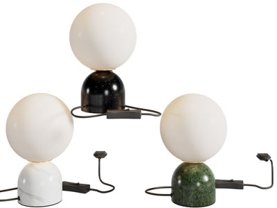 现代球形灯罩台灯