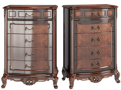 欧式实木斗柜、边柜