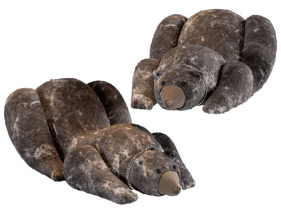 现代布艺熊懒人沙发