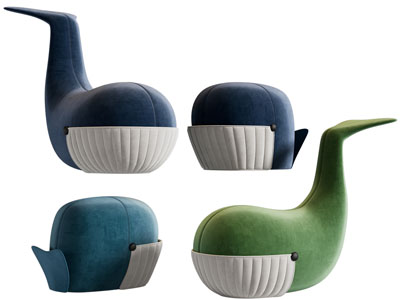 现代卡通动物沙发凳子