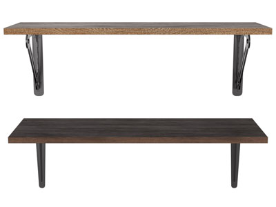 现代墙面木质托板、置物架