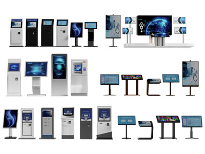 现代查询机、排号机3d模型 现代查询机、排号机