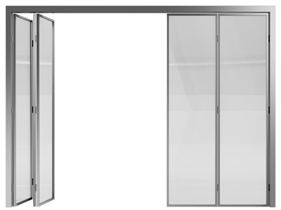 现代玻璃推拉门