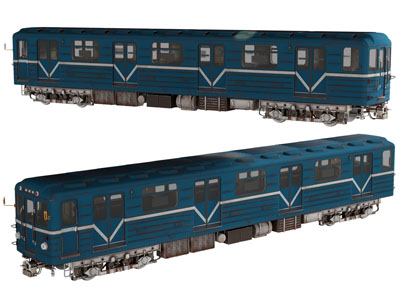 现代复古火车头3d模型 现代复古火车头