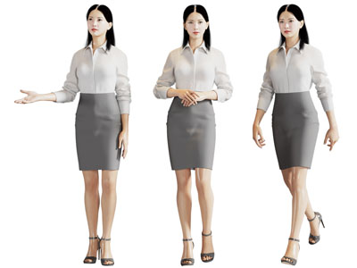 穿着职业装的女人人物