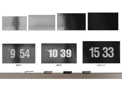 现代壁挂式电视机