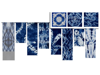 新中式民族风扎染布料